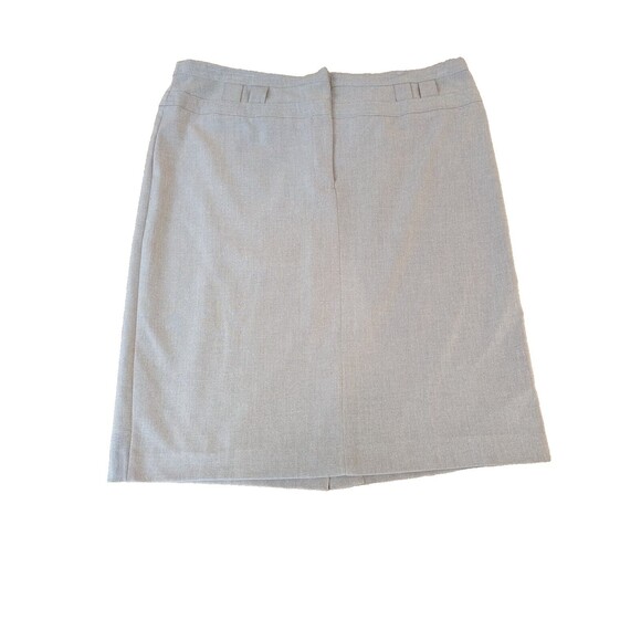 SANDRO Paris Sportswear Pencil Skirt Straight Fit Light Grey Sleek US 14 - Picture 1 of 6